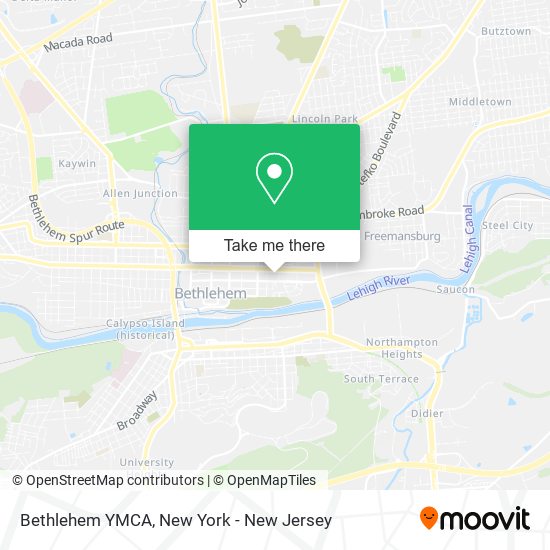 Mapa de Bethlehem YMCA