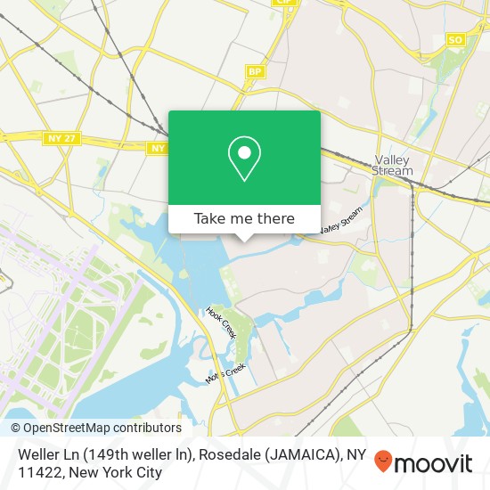 Weller Ln (149th weller ln), Rosedale (JAMAICA), NY 11422 map