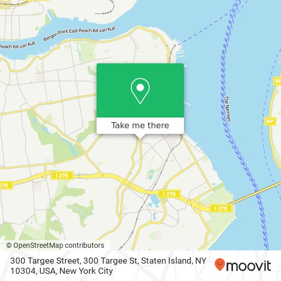 300 Targee Street, 300 Targee St, Staten Island, NY 10304, USA map