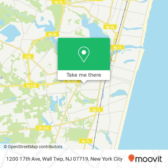 1200 17th Ave, Wall Twp, NJ 07719 map