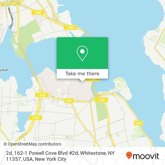 Mapa de 2d, 162-1 Powell Cove Blvd #2d, Whitestone, NY 11357, USA