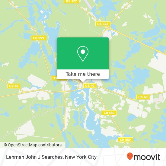 Mapa de Lehman John J Searches, 5901 Main St
