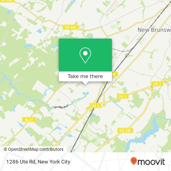 1286 Ute Rd, North Brunswick, NJ 08902 map