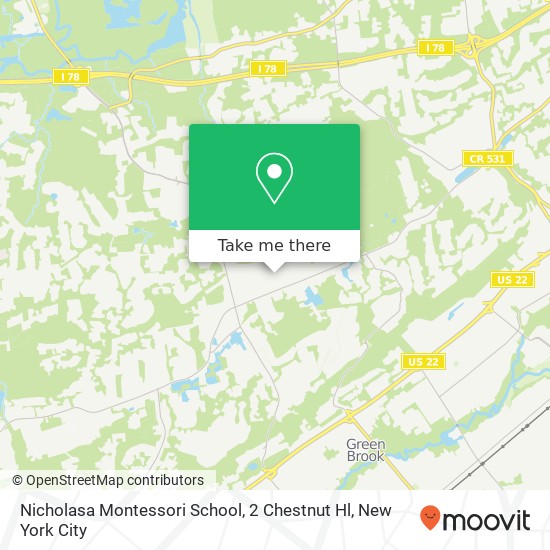 Mapa de Nicholasa Montessori School, 2 Chestnut Hl