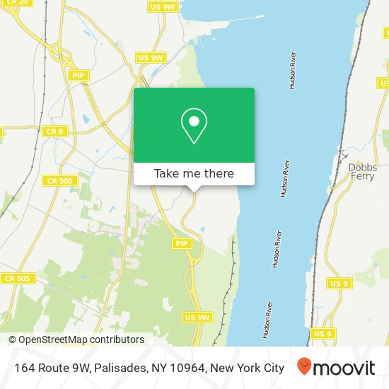 Mapa de 164 Route 9W, Palisades, NY 10964