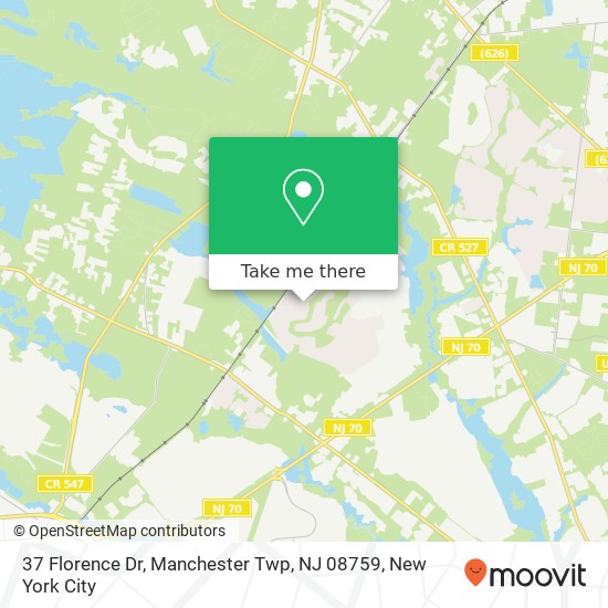 37 Florence Dr, Manchester Twp, NJ 08759 map