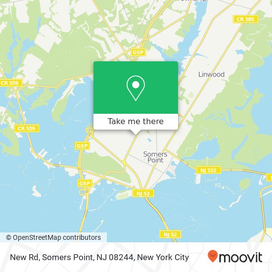 New Rd, Somers Point, NJ 08244 map