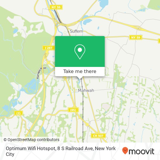 Optimum Wifi Hotspot, 8 S Railroad Ave map