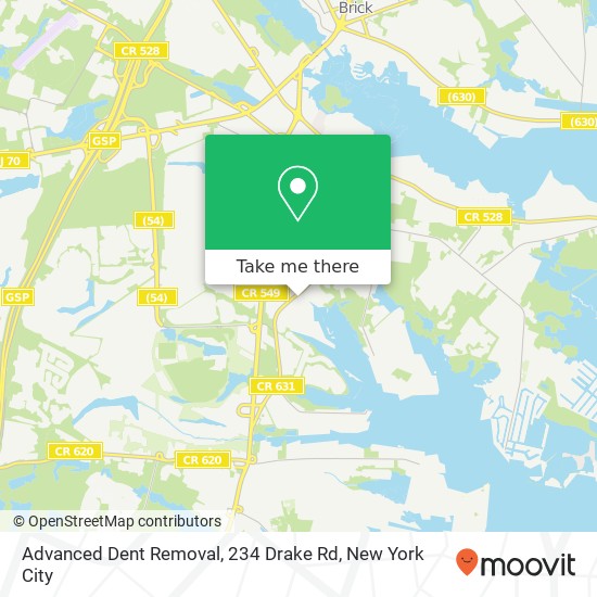 Mapa de Advanced Dent Removal, 234 Drake Rd