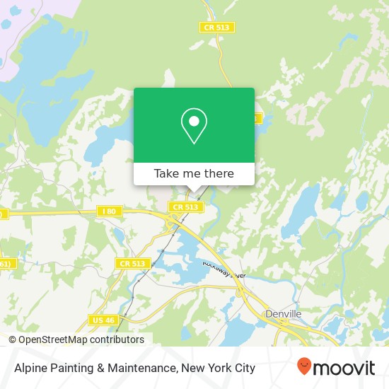 Mapa de Alpine Painting & Maintenance, Green Pond Rd
