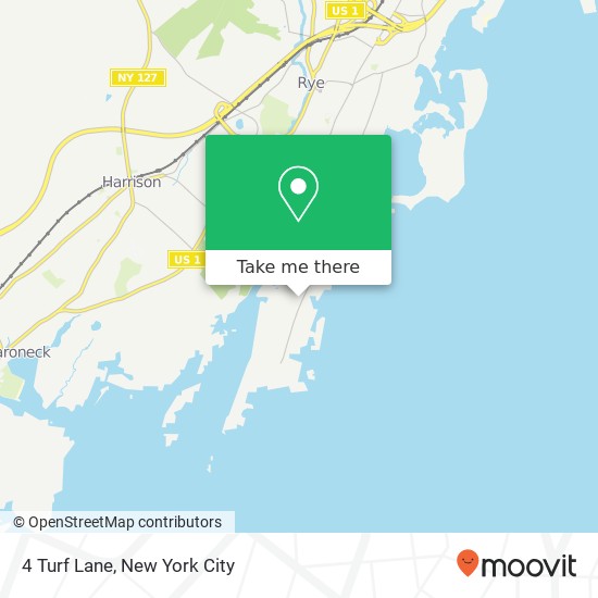 4 Turf Lane, 4 Turf Ln, Rye, NY 10580, USA map