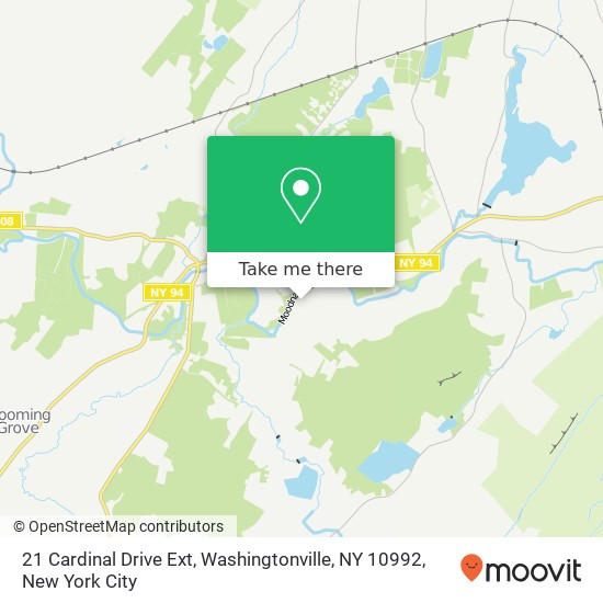 21 Cardinal Drive Ext, Washingtonville, NY 10992 map