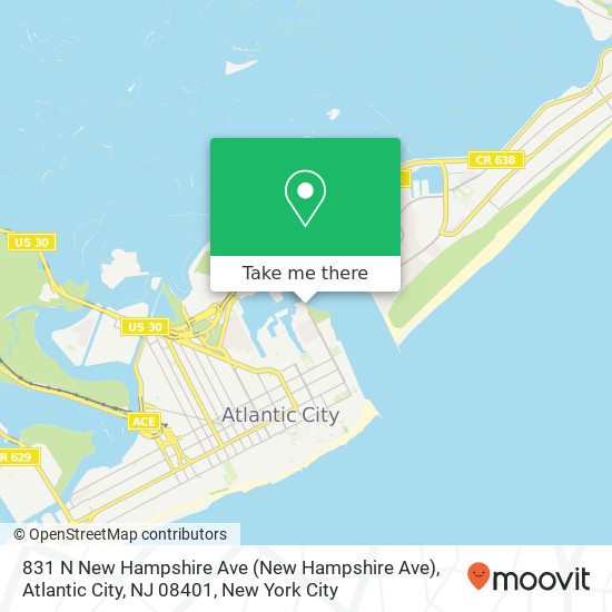 831 N New Hampshire Ave (New Hampshire Ave), Atlantic City, NJ 08401 map