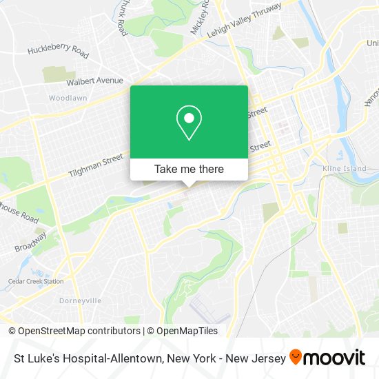 Mapa de St Luke's Hospital-Allentown