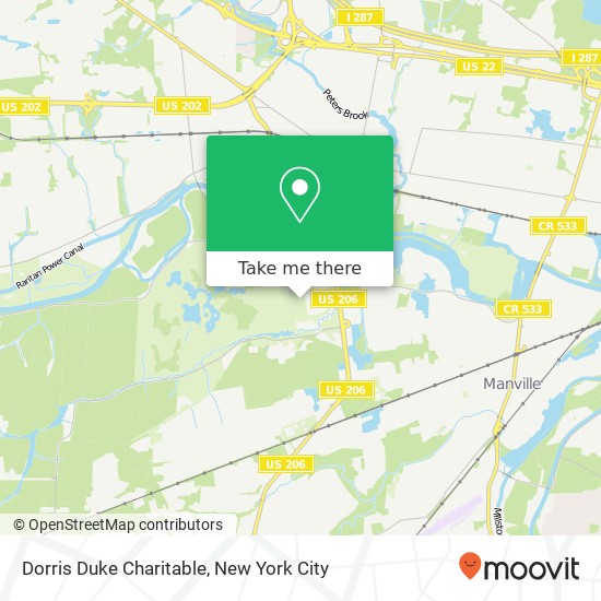 Dorris Duke Charitable, 80 US Highway 206 map