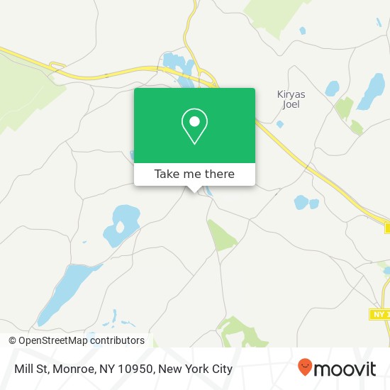 Mill St, Monroe, NY 10950 map