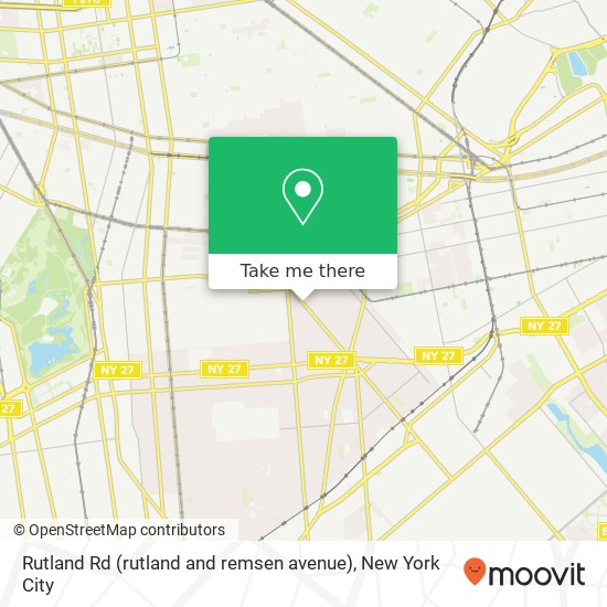 Rutland Rd (rutland and remsen avenue), Brooklyn, NY 11212 map
