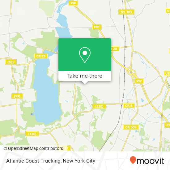 Atlantic Coast Trucking map