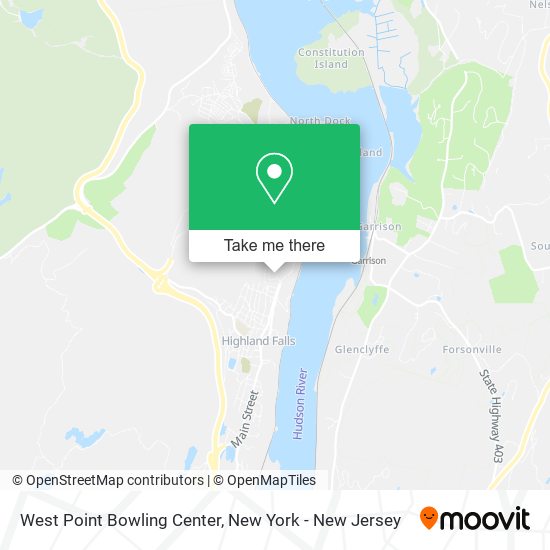 West Point Bowling Center map