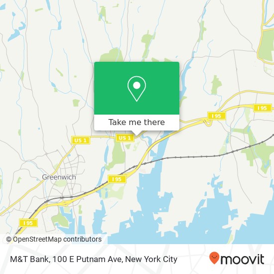 Mapa de M&T Bank, 100 E Putnam Ave