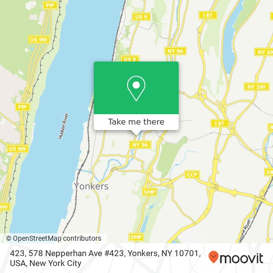 Mapa de 423, 578 Nepperhan Ave #423, Yonkers, NY 10701, USA