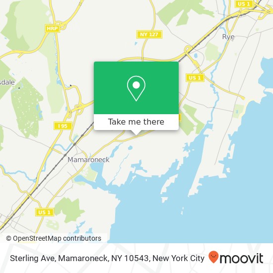 Mapa de Sterling Ave, Mamaroneck, NY 10543