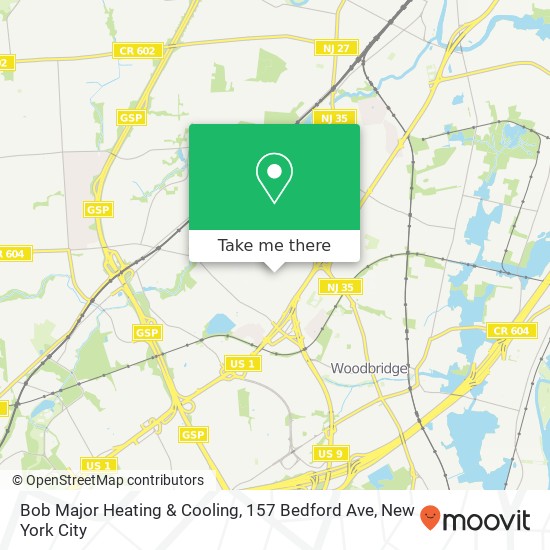Bob Major Heating & Cooling, 157 Bedford Ave map
