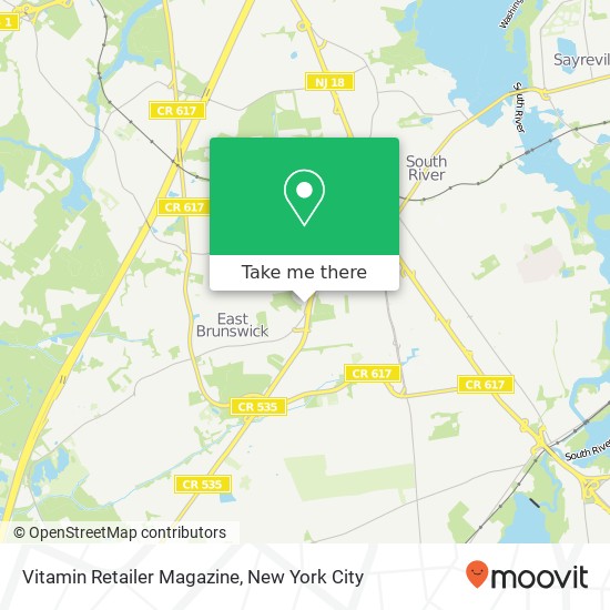 Mapa de Vitamin Retailer Magazine