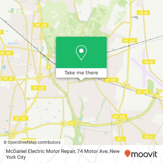 McDaniel Electric Motor Repair, 74 Motor Ave map