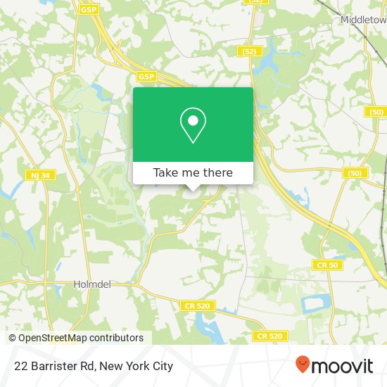 22 Barrister Rd, Holmdel, NJ 07733 map
