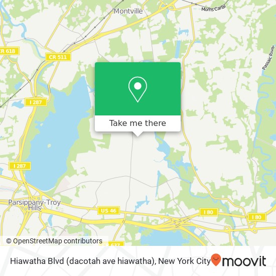 Hiawatha Blvd (dacotah ave hiawatha), Lake Hiawatha, NJ 07034 map