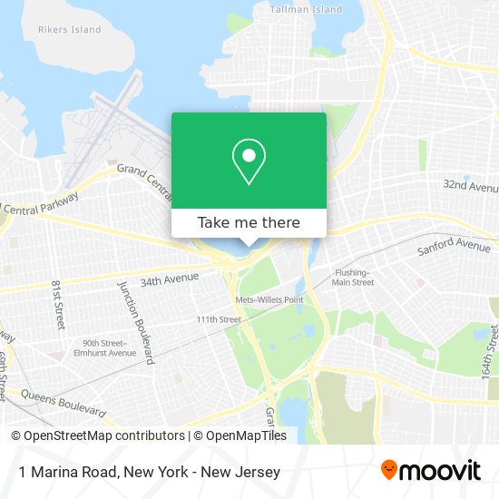 Mapa de 1 Marina Road