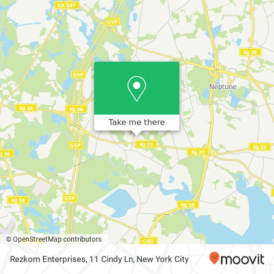 Mapa de Rezkom Enterprises, 11 Cindy Ln