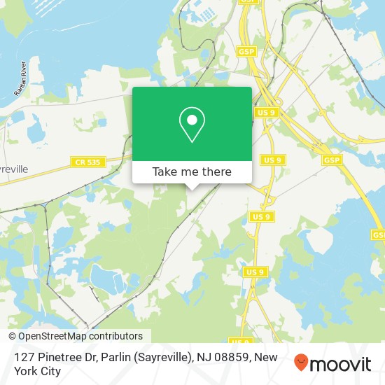 127 Pinetree Dr, Parlin (Sayreville), NJ 08859 map