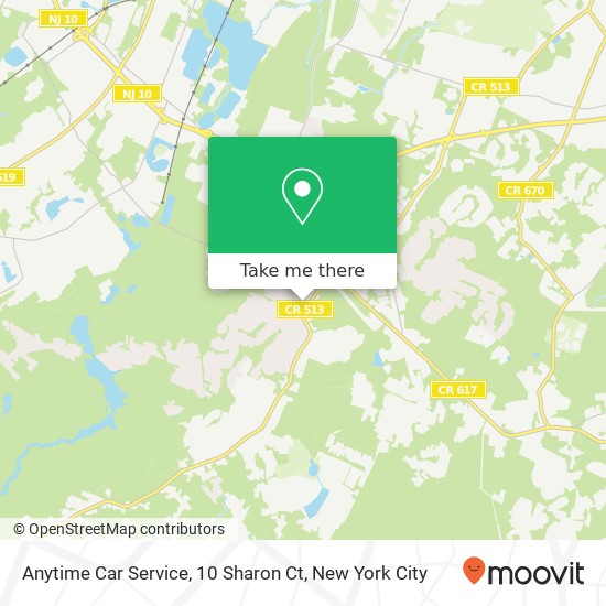 Mapa de Anytime Car Service, 10 Sharon Ct