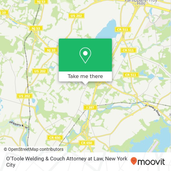 Mapa de O'Toole Welding & Couch Attorney at Law