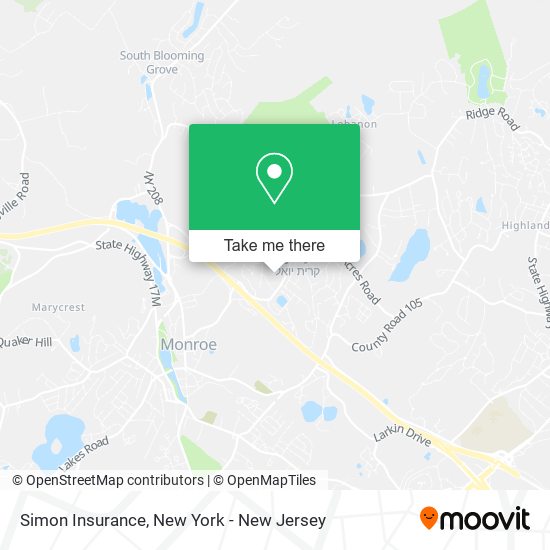 Simon Insurance map