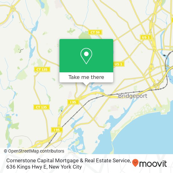 Mapa de Cornerstone Capital Mortgage & Real Estate Service, 636 Kings Hwy E