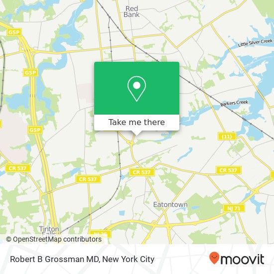 Robert B Grossman MD, 1131 Broad St map