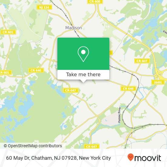 60 May Dr, Chatham, NJ 07928 map