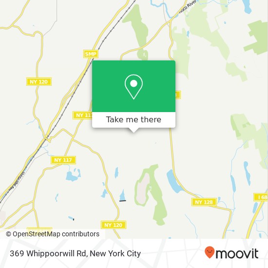 Mapa de 369 Whippoorwill Rd, Chappaqua, NY 10514
