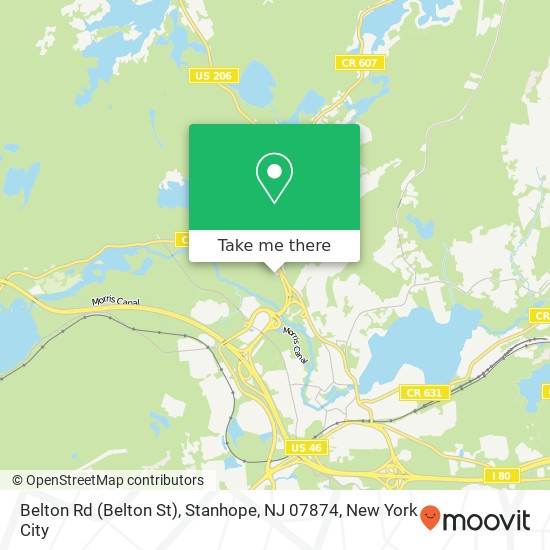 Belton Rd (Belton St), Stanhope, NJ 07874 map