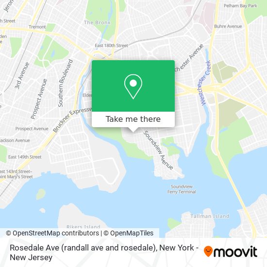 Mapa de Rosedale Ave (randall ave and rosedale)