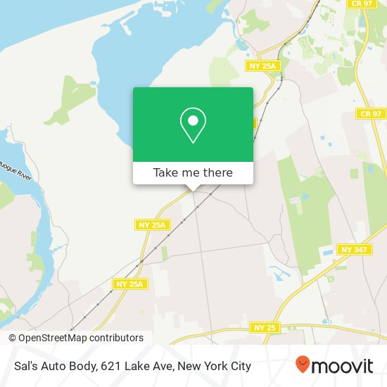Sal's Auto Body, 621 Lake Ave map