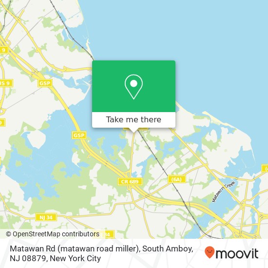 Matawan Rd (matawan road miller), South Amboy, NJ 08879 map