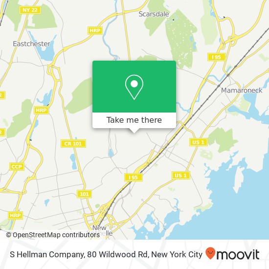 Mapa de S Hellman Company, 80 Wildwood Rd