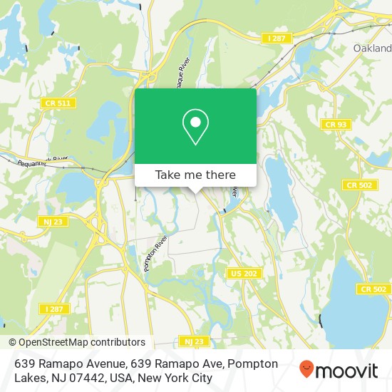 639 Ramapo Avenue, 639 Ramapo Ave, Pompton Lakes, NJ 07442, USA map