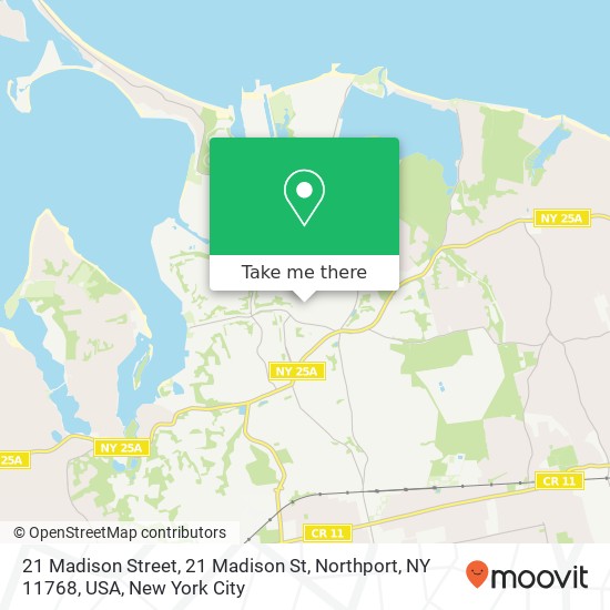 21 Madison Street, 21 Madison St, Northport, NY 11768, USA map