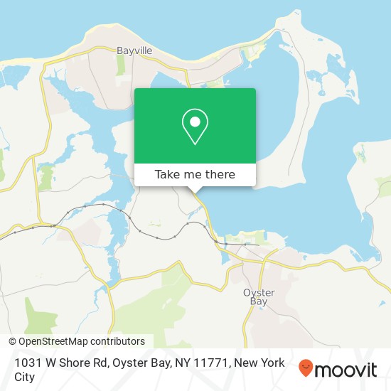 1031 W Shore Rd, Oyster Bay, NY 11771 map