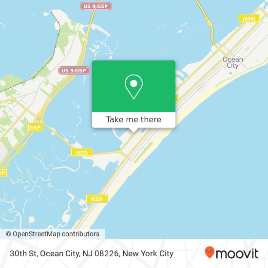 Mapa de 30th St, Ocean City, NJ 08226